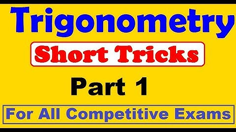 Trigonometry Part 1 | UP/Bihar Polytechnic Trigonometry trick | SSC |B.el.ed | class 10 trigonometry