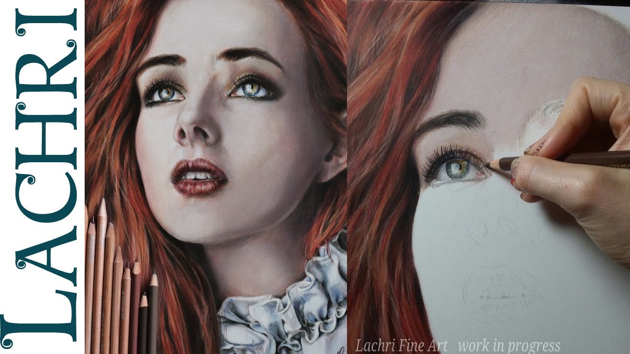 Realistic Colored Pencil Portrait Tutorial - Speed Drawing W/ Lachri -  Youtube