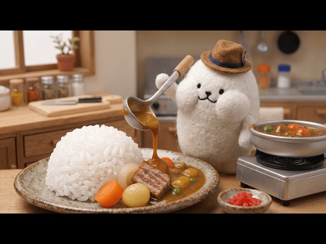 今日もカレーライスで幸せな一日！ - YouTube