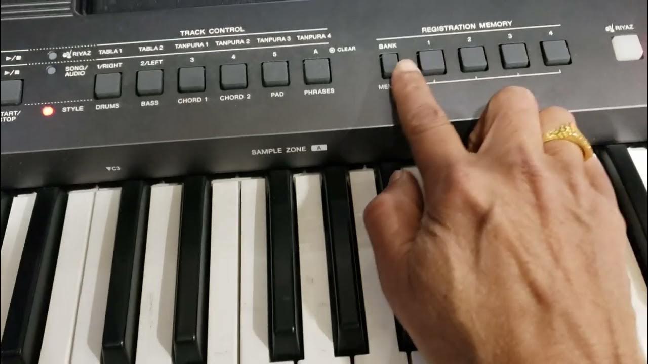 Yamaha PSR i500 Keyboard Tutorial | Saving Tones | New York Raja
