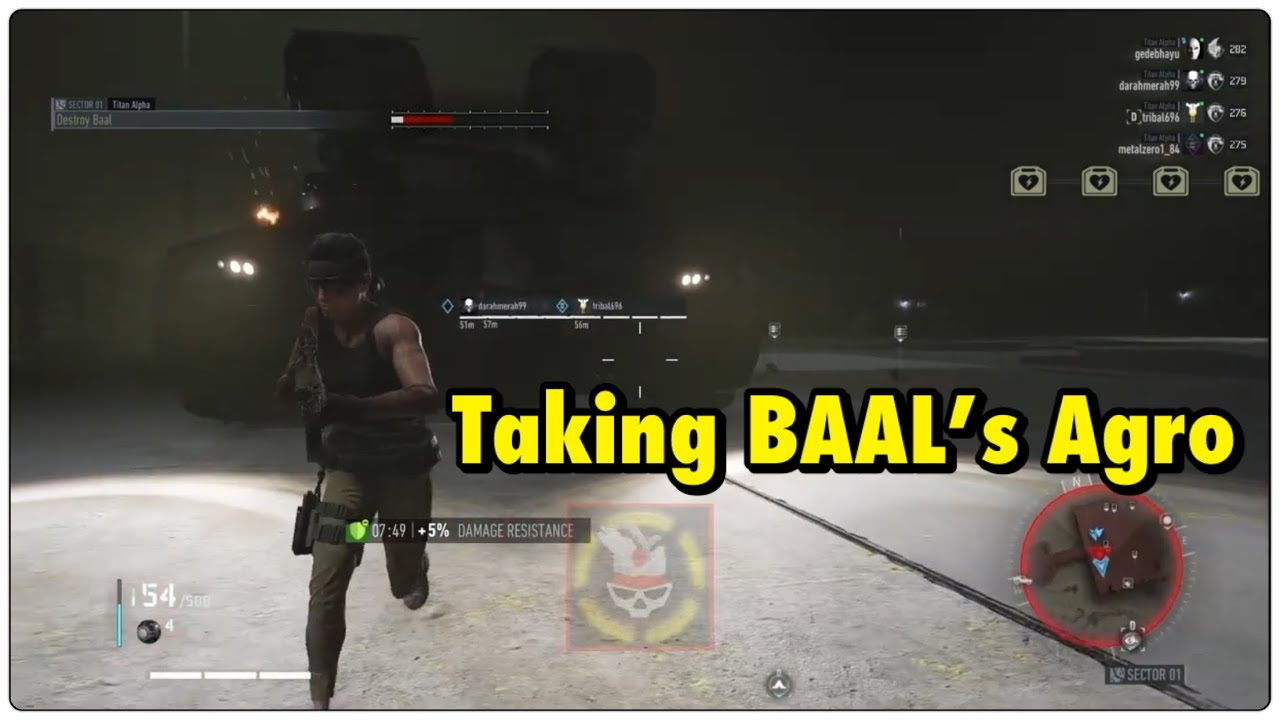 Ghost Recon Breakpoint - Critical Raid BAAL Taking Agro