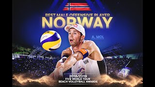 Anders Mol: Best Offensive Male Player | FIVB Beach Volleyball Awards 2018/19 Resimi