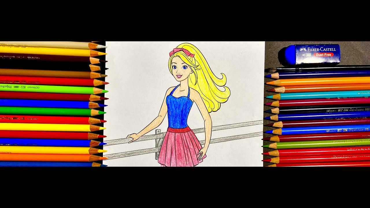 Harika Eğlenceli Sihirli Balerin Barbie Boyama #barbie # ...