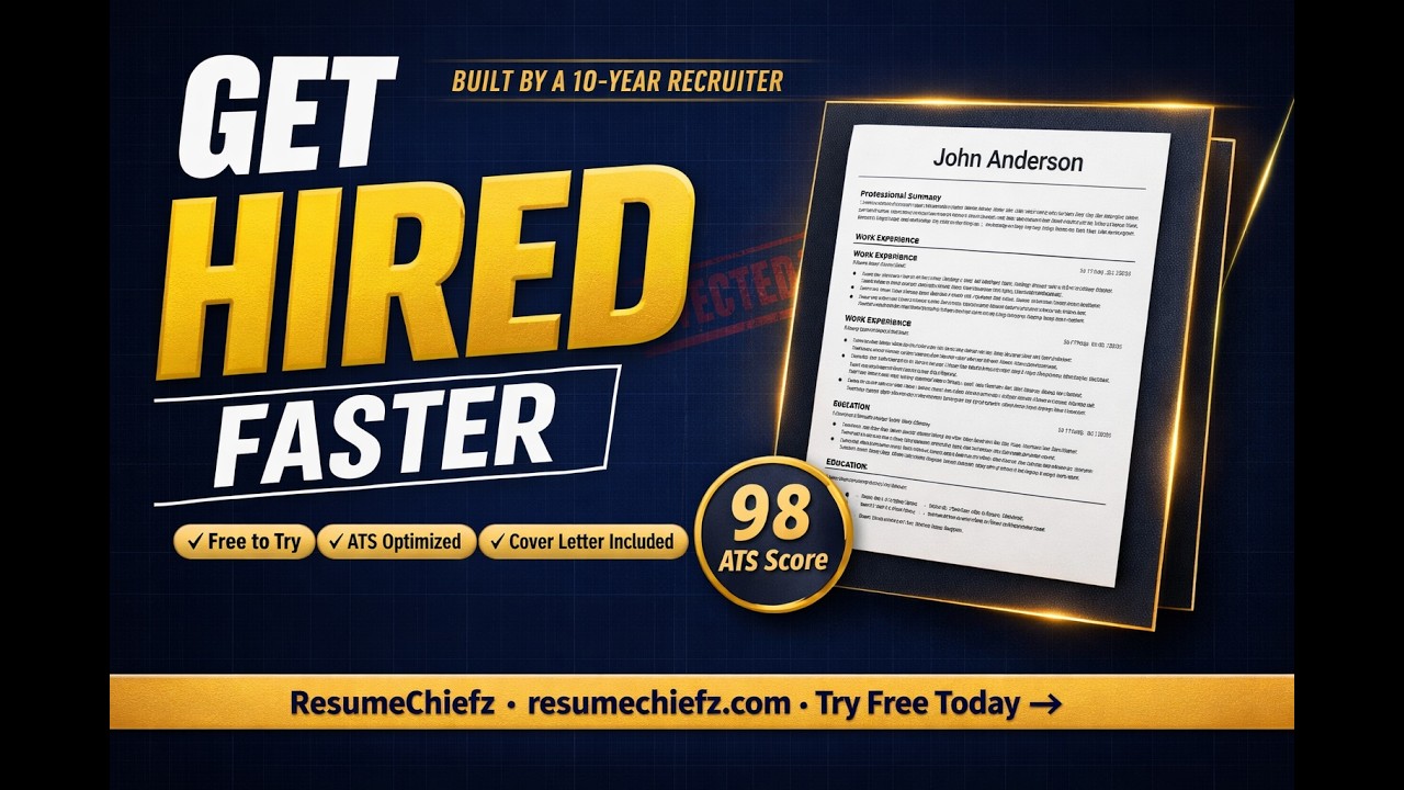 ResumeChiefz Demo — AI Resume Builder by a Real Recruiter (Free to Try)