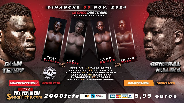 🛑Direct - Arène Nationale -  Combat Diam Terry vs Général Malika, Drapeau Ibrahima Faye Beuz