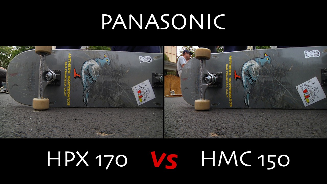Panasonic HPX170 vs HMC150 - YouTube