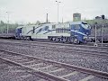 Blue tiger  diesel locomotive in the ruhr district germany april 1998