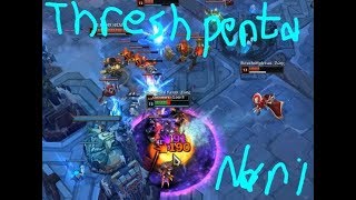 Thresh Penta Kill like a boss in Aram Naniiiii   league of legends