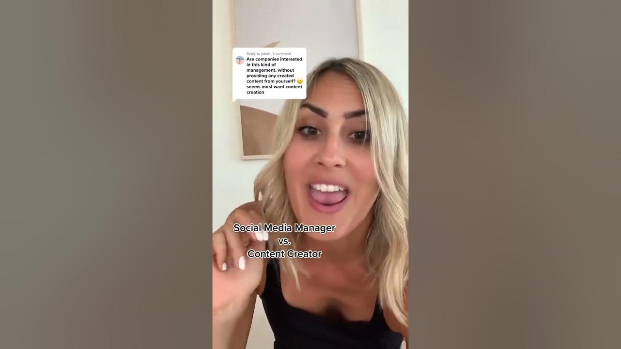 Social Media Manager VS Content Creator, What's The difference? shorts