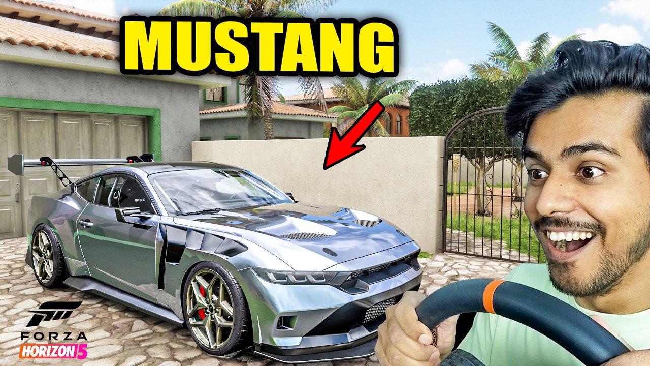 Customizing & Drifting 2024 Ford Mustang in Forza horizon 5 | Steering Wheel Gameplay | CAMMUS C12