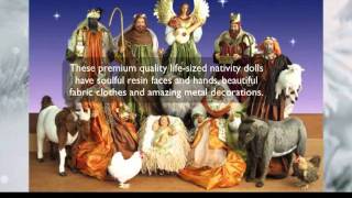 Life Sized Nativity - Indoor, Hancrafted, Resin and Fabric Nativity Sets
