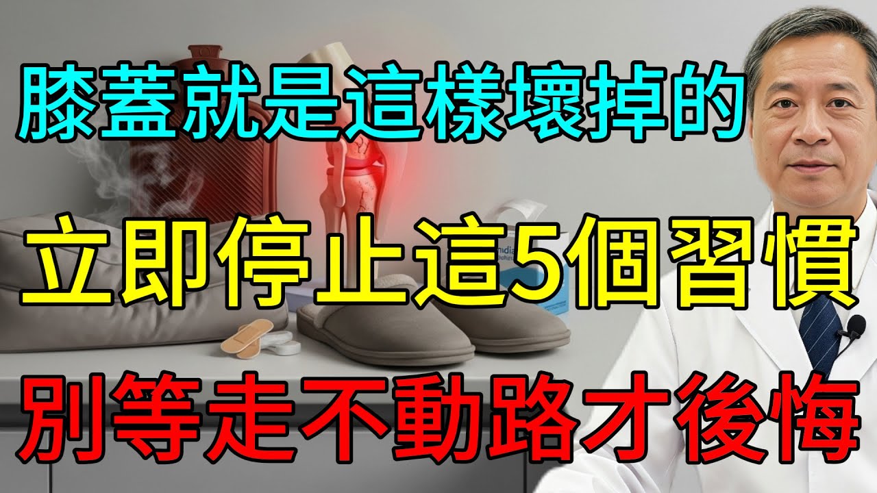 膝蓋就是這樣壞掉的！立即停止這5個習慣別等走不動路才後悔！