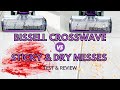BISSELL CROSSWAVE CORDLESS MAX | TEST & REVIEW REMOVING STICKY & DRY MESSES ON HARD FLOORING.
