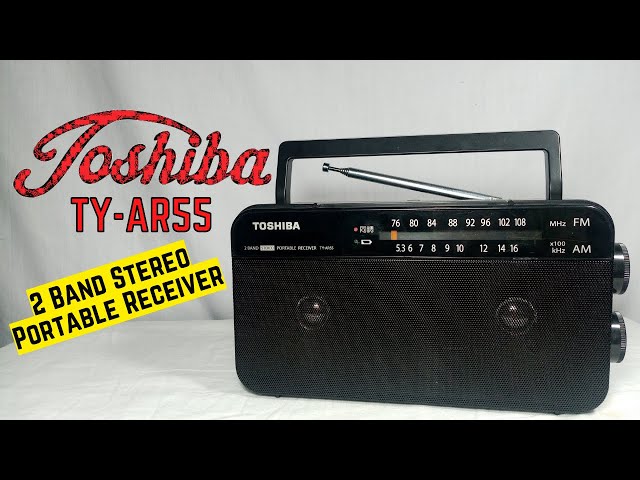 Toshiba TY-AR55 2 Band Stereo Portable Receiver - YouTube