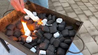 ‏اسهل طريقة لإشعال الفحم للشوي￼‏/‏كيف تولع الفحم