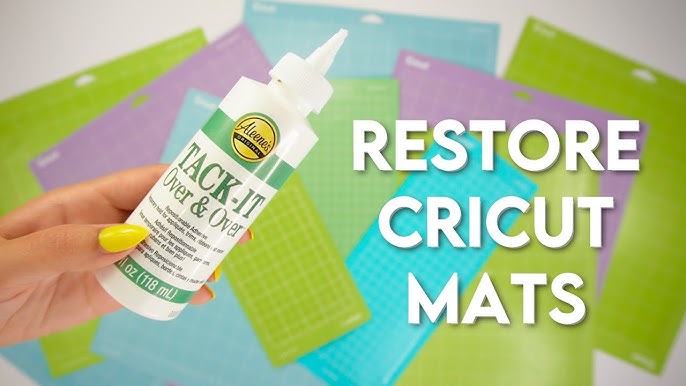 How to use Aleenes tack it over and over to make your cricut mats sticky  again. 