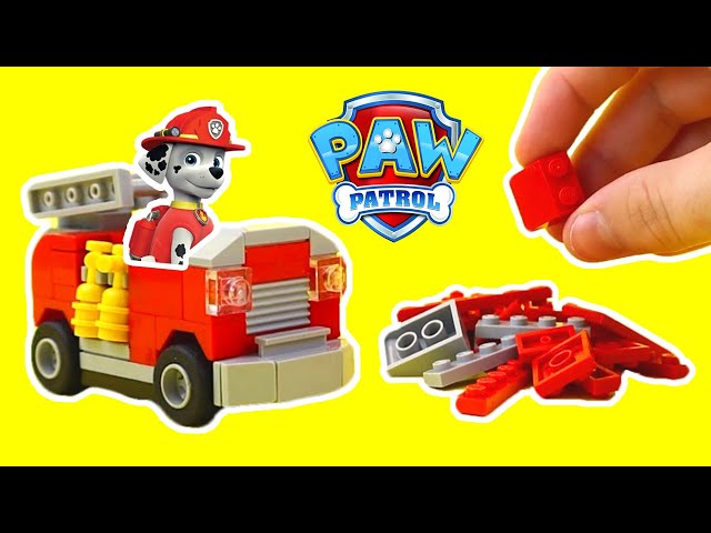 LEGO Paw Patrol Marshall's Fire Truck How To Build Tutorial 