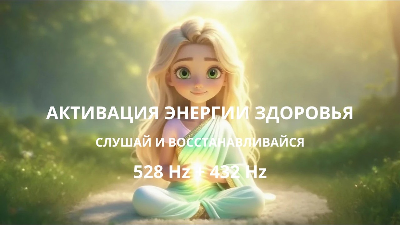 Сублиминал на здоровье и восстановление | Просто слушай и исцеляйся | 528 Hz + 432 Hz