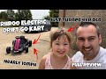 Riiroo electric drift go kart review  my 4 year old girl drifts for the first time