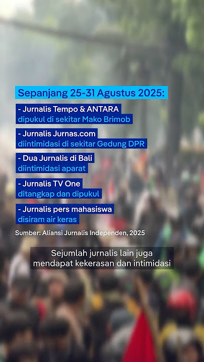 Jurnalis Diserang, Demokrasi Dipertanyakan | #dwidn