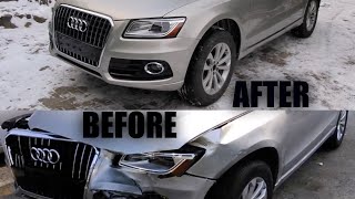 Audi Q5 Front Body Repair in 10 Days After Accident Repair Car Accident