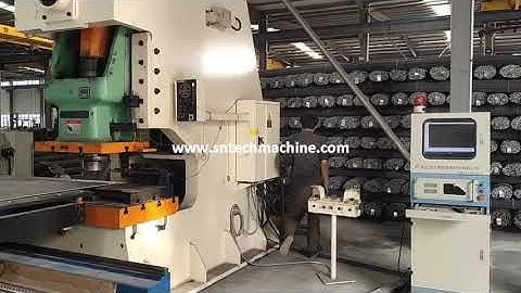 Deep Throat Punching Power Press With CNC Servo Feeder