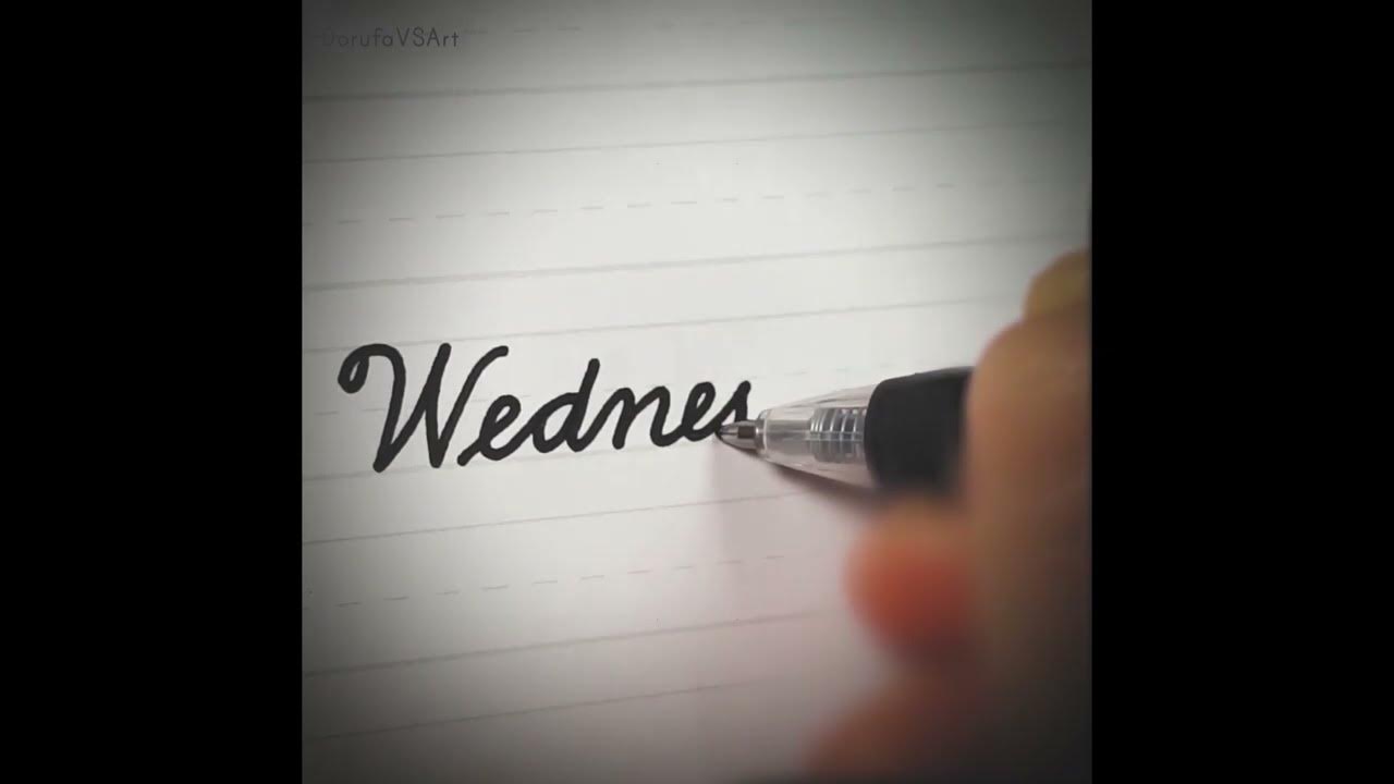  wednesday in cursive writing american cursive handwriting youtube