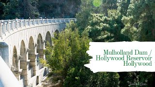 Mulholland Dam / Hollywood Reservoir Hollywood California Beneath the Hollywood Sign.