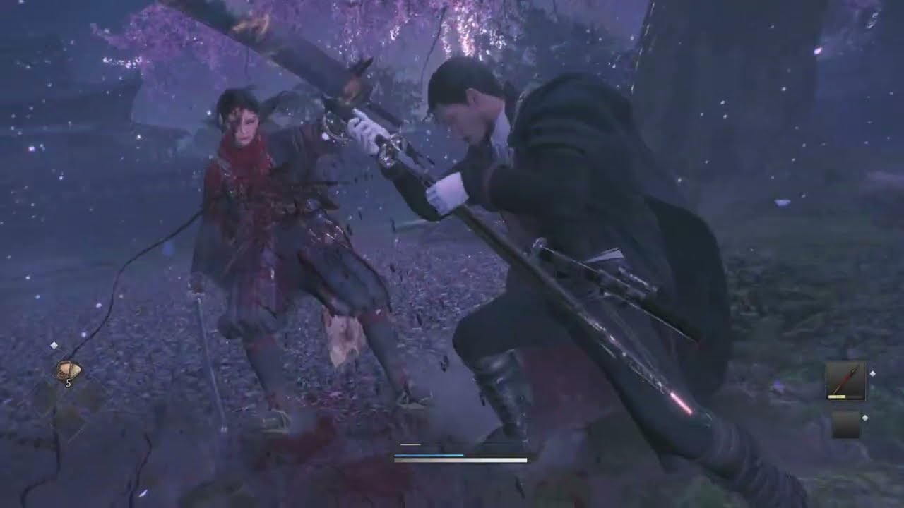 Rise of The Ronin - Dojo Master Rank vs 4th Blade Twin (Fierce Battle) | Male Ronin