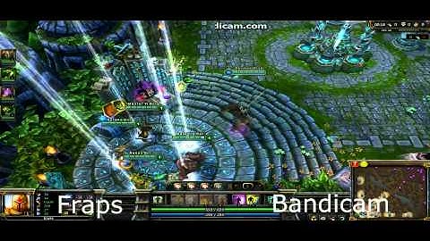 Fraps and Bandicam comparison - League of legends