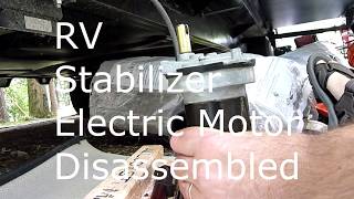 Dissassembly of a RV Electric Stabilizer Jack electric motor