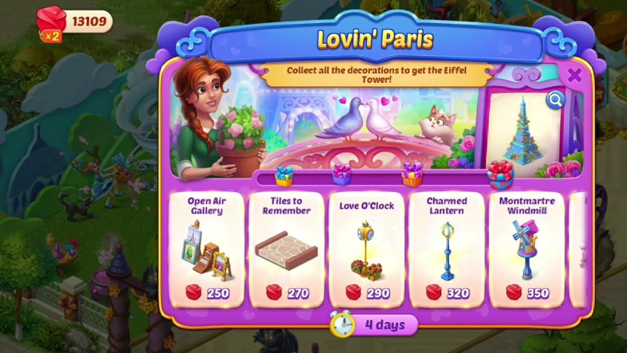 Homescapes - Lovin' Paris - Valentine's day decoration with Katherine