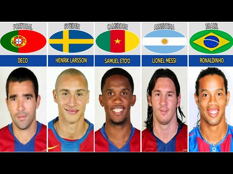 FC BARCELONA SQUAD 2005 2006 BARCELONA SQUAD WINS 2006 CHAMPIONS LEAGUE 