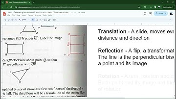 Saxon Geometry Lesson 66 Video: Introduction to Transformations