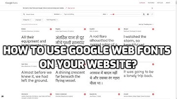 Add Custom Fonts to Your Websites Using Google Fonts - HTML & CSS Tutorial
