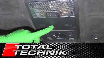 How to Remove Main Roof Reading Light - Audi A6 S6 RS6 - C5 (1997-2005) - TOTAL TECHNIK
