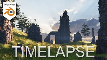 Fantasy Ruins - Speed Modeling in BLENDER 3D