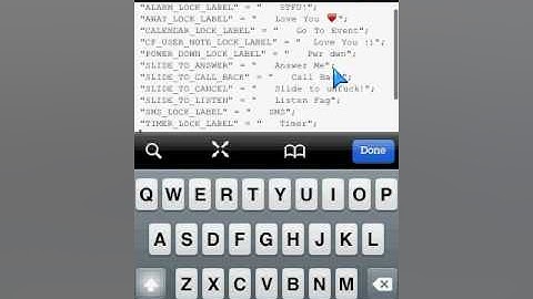 How to change your "slide to unlock " text.