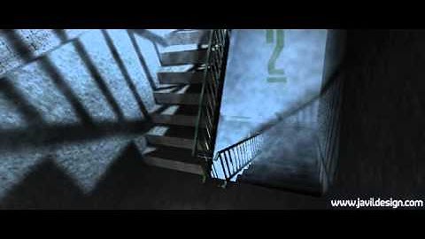 Vue Infinite render [Model of staircase in Pripyat, the abandoned ghost city]