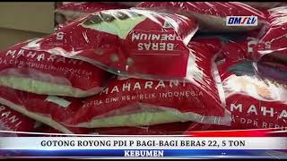 Gotong Royong Pdi P Bagi Bagi Beras 225 Ton