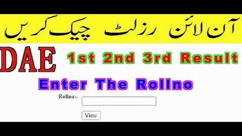 How to Check DAE 1st 2nd 3rd Year Result 2021- Pbte result - Tevta DAE Result Announced