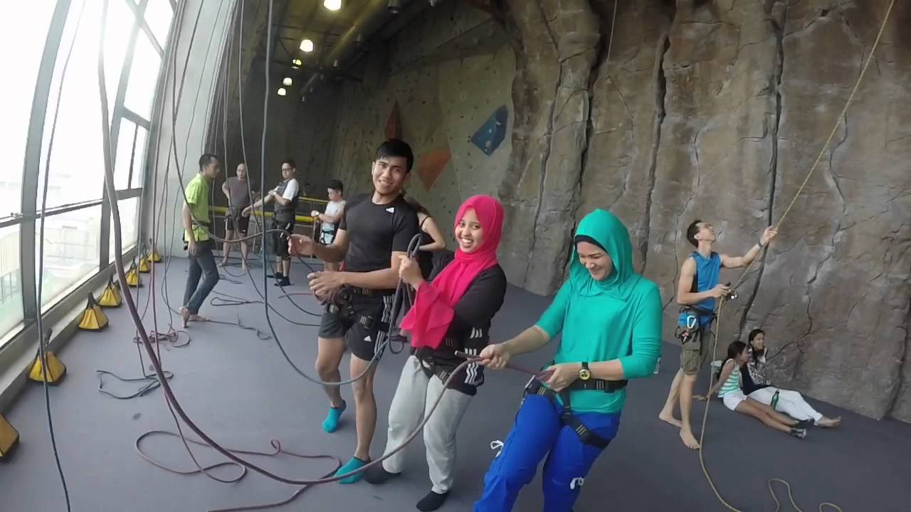 Camp 5 rock climbing - YouTube