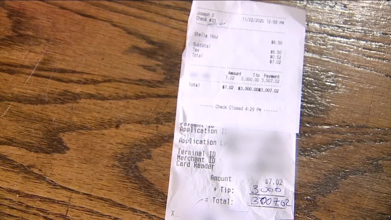 Customer surprises staff at Nighttown in Cleveland, leaves 3,000 tip