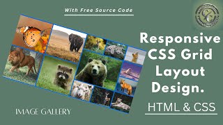 Responsive Image Gallery Layout Using CSS Grid  |  Responsive Grid Layout Html & CSS