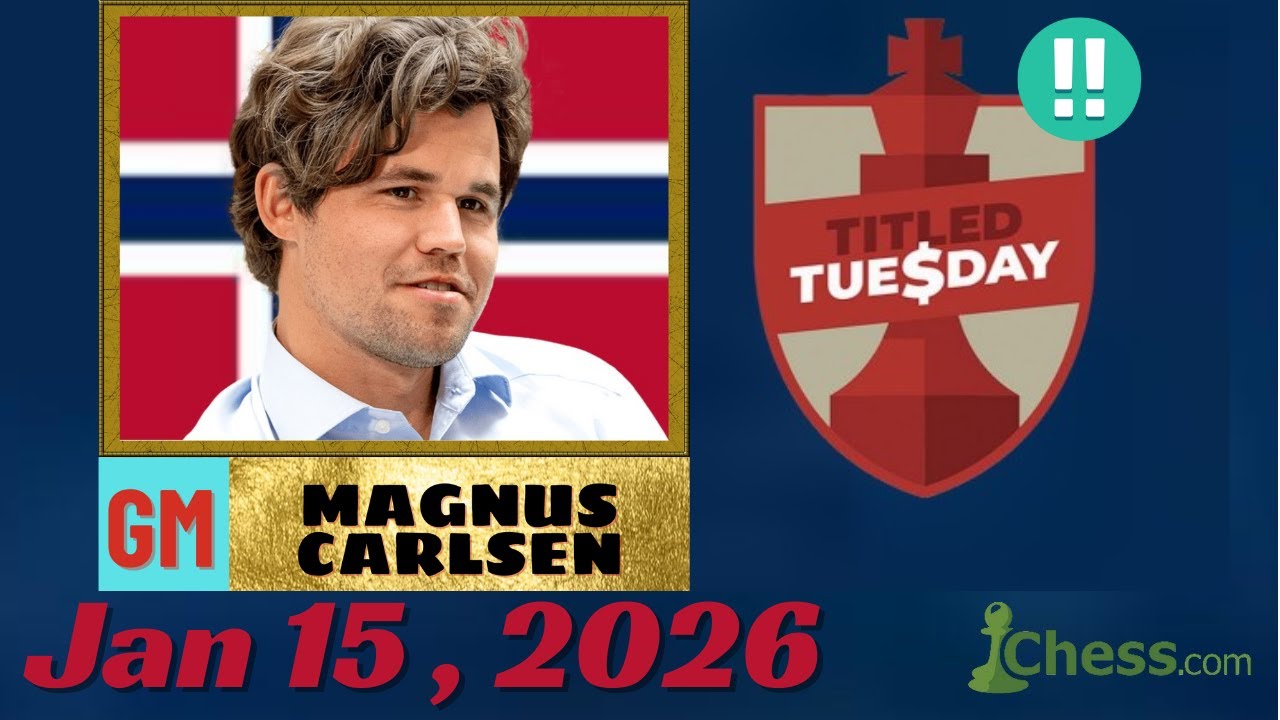 Magnus Carlsen | chess.com | Jam 15, 2026