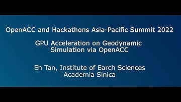 GPU Acceleration on Geodynamic Simulation via OpenACC