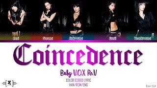 Video thumbnail of "Baby V.O.X Re.V (베이비복스 리브) - "Coincedence/By Chance (우연) Re.V Ver" Lyrics [Color Coded Han/Rom/Eng]"