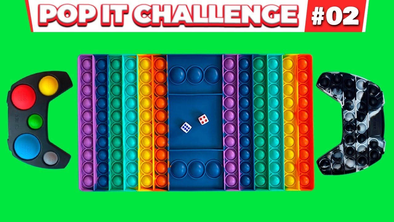 POP IT CHALLENGE COM FIDGET TOY GIGANTE - COMPRAMOS DOIS POP IT