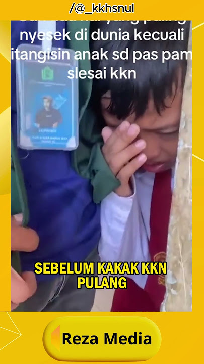VIRAL MOMEN SEDIH SAAT PERPISAHAN ANAK-ANAK SD YANG MENANGIS KETIKA DITINGGAL OLEH KAKAK KKN