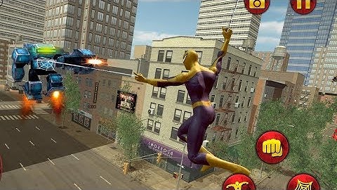 Spider Hero VS Flying Robot X Transform Battle Android Gameplay